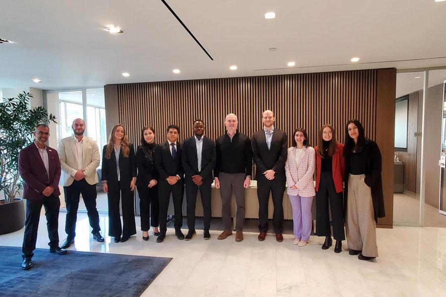 Fulbright scholars with David Buckley at General Atlantic in New York
